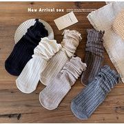 【リボン付き】女児 春用くつした フリル おしゃれ 保育園  6色