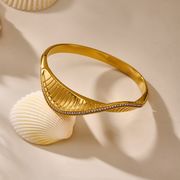 サージカルステンレスバングル　アクセサリー　金属アレルギー対応　ファッション　18kコーティング