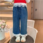 2025秋新作 韓国子供服 ジーパン子供服 ベビー服  キッズ服  ズボン 90-140cm