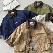 2025秋新作--★男の子用コート 大きい男の子用 韓国風のトレンチコート おしゃれ★90-140cm★