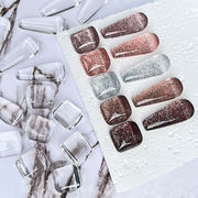 カラーチャート 50個 ディスプレイビーズ ガラスビーズ ガラス カボション ビーズ 色見本  コフィン 爪の形