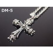 メンズネックレス　ゴシッククロスネックレス　SV風