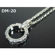 メンズネックレス　ゴシックリングネックレス　SV風