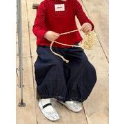 2025春秋子供服 おしゃれ インナーシャツ&デニムパンツ セットアップ 韓国風 ジーンズ キッズ服 [90~140cm]