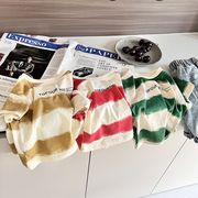 YY☆夏限定 ストライプ半袖Tシャツ 韓国風