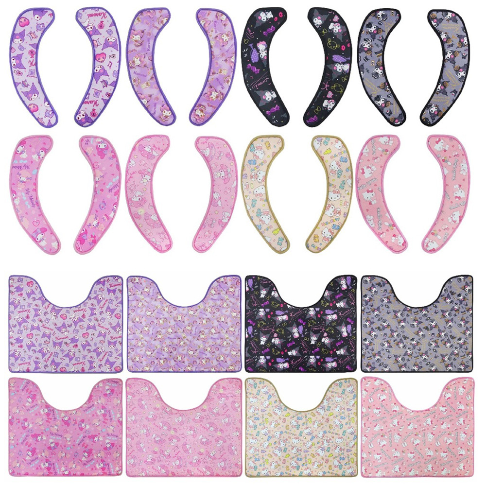 【SANRIO】サンリオ　トイレ　クッションシート　＆　足元マット