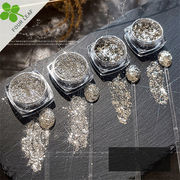 ネイルパーツ キラキラ メタルパーツ ネイル用品 ネイルアート カン付き DIY ハンドメイド