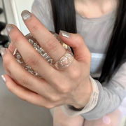 指輪　レディース　INS　韓国ファッション　デザイン　ハート