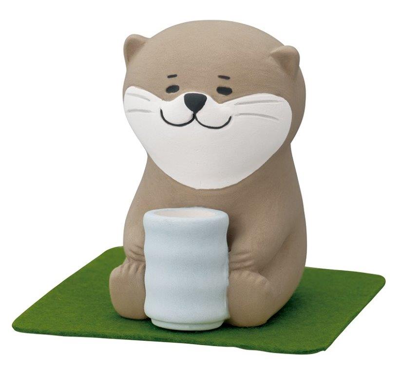 ゆるり日和　のんびりアロママスコット　かわうそ　//お土産　アニマル　動物　インテリア　ギフト