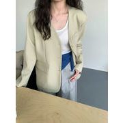 今季マストバイ  韓国風    気質   おしゃれ　  Vネック  シングルブレスト チェスターコート