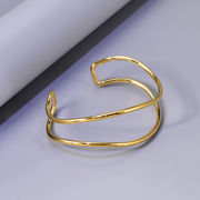 サージカルステンレスバングル　アクセサリー　18kコーティング　INS　金属アレルギー対応