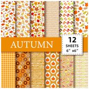 【12枚入】可愛い小花柄スクラップブッキングペーパーセットチ 手帳デコ アルバム素材