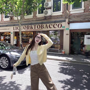 2025新作 ニットカーディガン 初秋レディース アウタートップス ファッション　カジュアル