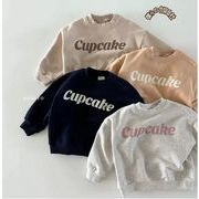 2024春新作　韓国風子供服　パーカー　お出かけ　男女兼用　長袖　Tシャツ　トップス　73-110CM　2色展開