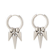 ステンレスイヤーカフ メンスピアス アクセサリー 両耳イヤリング 18k　金属アレルギー対応