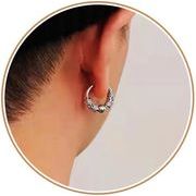 ステンレスイヤーカフ メンスピアス アクセサリー 両耳イヤリング 18k　金属アレルギー対応