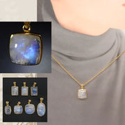 ロイヤルブルームーンストーン スリランカ産 ドロップ SV925 天然石 シルバー製 ペンダント トップ