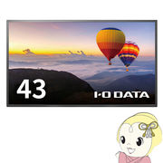 液晶モニタ 43型 IOデータ メーカー5年保証 24時間連続稼働対応 可視領域42.5型 4K LCD-HU431DB