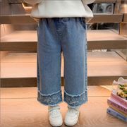 2025秋新作 韓国子供服 ボトムス　ジーンズ　デニムズボン　ズボン　パンツ 90-140cm