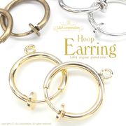 ★2ペア価格★L&A★パイプイヤリングパーツ★フープイヤリング★たてカンろう付type