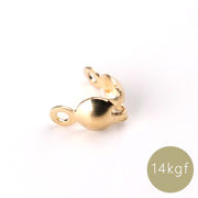 14KGF ボールチップ 3.5mm／穴径0.8mm 刻印入り ゴールドフィルド エンドキャップ ハンドメイド用