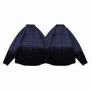 メンズファッション チェック柄 シャツ 男女兼用 カジュアル トップス 秋冬 2025新作★