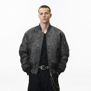 メンズ 冬新作 迷彩スタンドカラージャケット アメリカンストリート 防風保温スネークスキン柄★