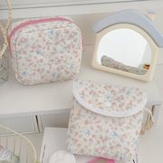 収納ポーチ　小物収納　韓国ファッション　かわいい　花柄