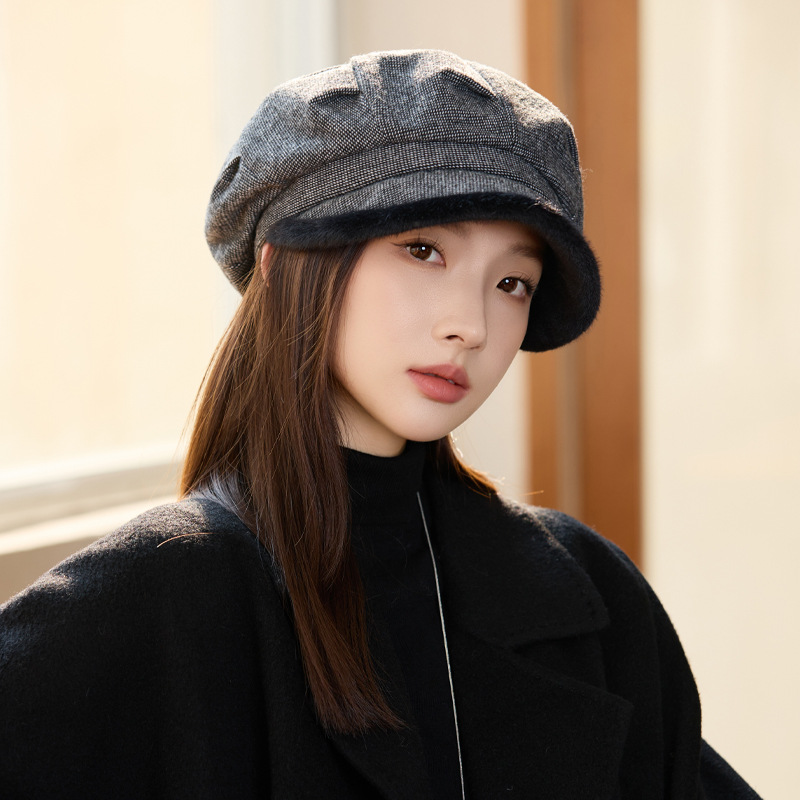 ベレー帽の女 楽天市場】ベレー帽 レディース おしゃれ 帽子 無地 ウール混