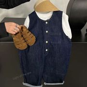 2025新作韓国子供服 ベビー服  キッズ男の子  サロペット  80cm-120cm