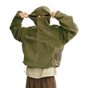 メンズ 無地 シープボア 中綿 ジャケット 男女兼用 ストリート系  アウター 秋冬 2025新作★全6色