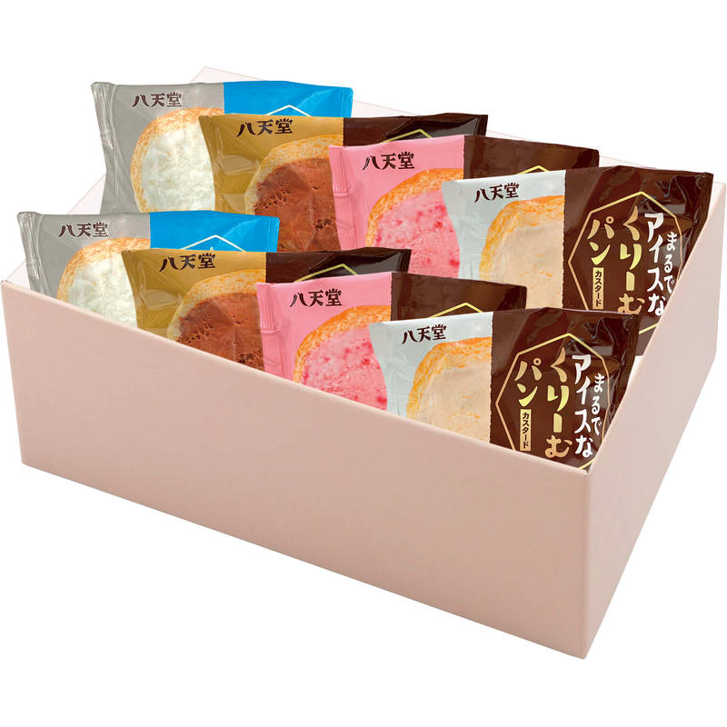 八天堂 まるでアイスなくりーむパン4種8個詰合せ C187【直送品】送料無料