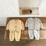 「2025」子供服★トップス+ズボン★セットアップ★韓国風子供服★2色73cm～110cm