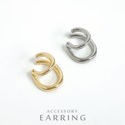 ▼MAGGIO▼片耳用 ミニ2連フープイヤーカフ　軟骨ピアス