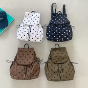 リュック　ドット柄　ins　韓国ファッション　デザイン