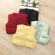 韓国風 キッズベスト ゆったり 4色 90-130cm 秋冬