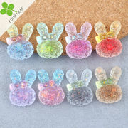 ウサギ アクセサリーパーツ デコパーツ ペンダント ハンドメイド スマホケース美容 DIY 可愛い