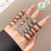 ラインストーン ヘアゴム 髪留め 髪飾り ヘアアクセサリー レディースファッション 上品 オシャレ