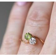 クリスタル配色リング