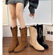 秋冬シューズ  ブーツ ショートブーツ 靴 刺繍入り 尖り お出かけ 靴