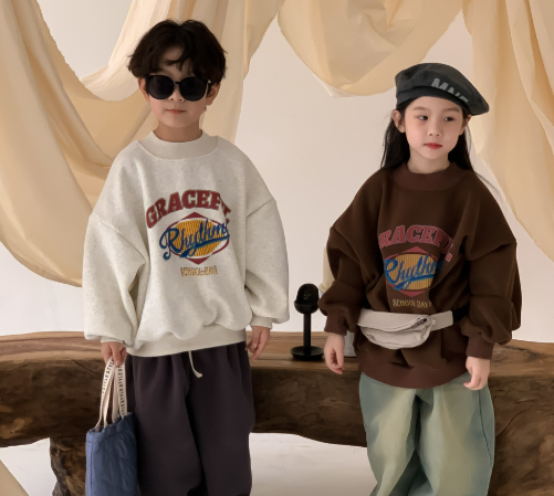 2025秋新品 い韓国風子供服 カジュアルパーカー  ベビー服 キッズ男女兼用 長袖 トップス90-150cm 2色