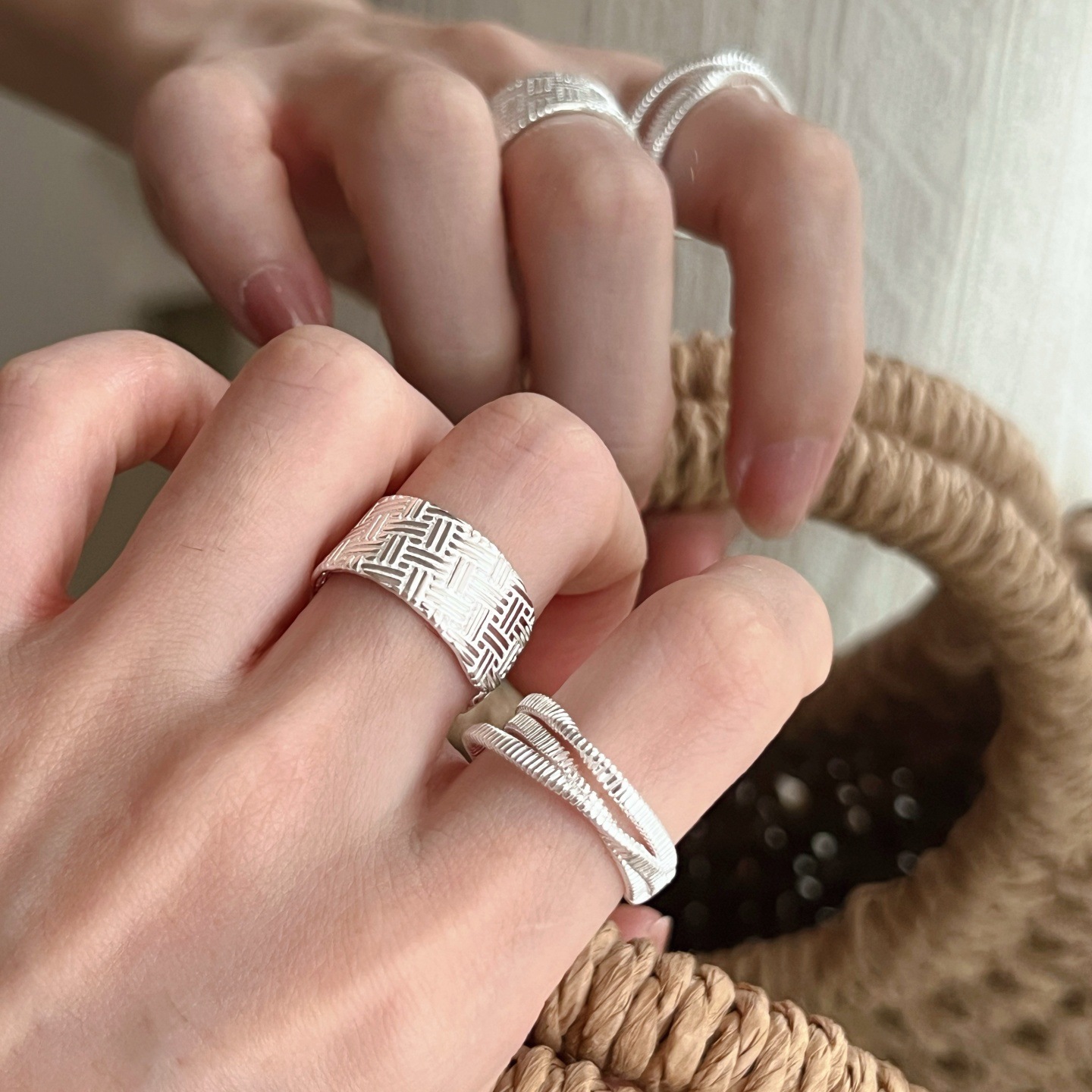 アクセサリー 指輪 シルバー ハンドメイド 指輪　ハンドメイド アクセサリーパーツ