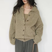 初回送料無料　ニットセーターおしゃれな長袖カーディガン上着　レディースファッション人気トレンド