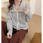 初回送料無料　ニットセーターハイネック長袖カーディガン上着　レディースファッション人気トレンド