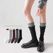 【2025冬新品】INS風  レディース  靴下 百掛け  ソックス  長筒スパッツ  5色