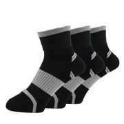 ASHITOMO WORKING SOCKS 破れ対策ソックス 先丸ショート25-27cm3足組ダーク SWYS-D13