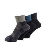 ASHITOMO WORKING SOCKS ムレ対策ソックス 先丸ショート25-27cm3足組カラー SWMS-C13