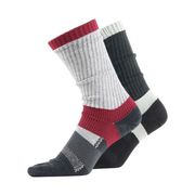ASHITOMO WORKING SOCKS ズレ対策ソックス 5本指クルー25-27cm2足組カラー SWZC-C52