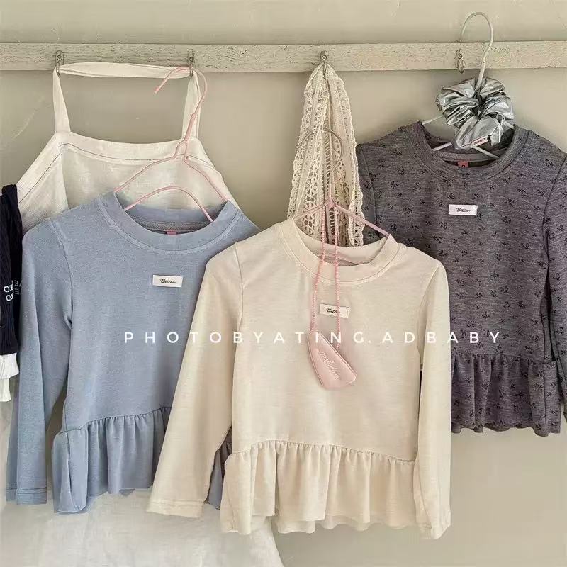 新作 キッズTシャツ 女の子長袖 おしゃれベビートップス　カジュアル大人気韓国風LF Y