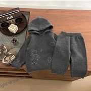 2025新作韓国子供服 ベビー服  キッズ 男の子 ニット トップス+ニット ズボン 2点セット73cm-110cm